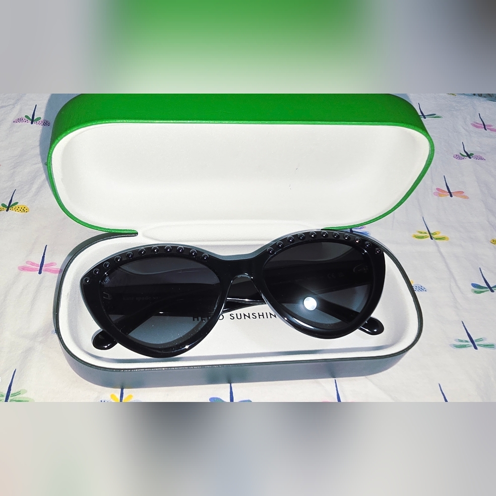 Kate Spade Black Studded Sunglasses